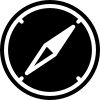 Gold compass icon